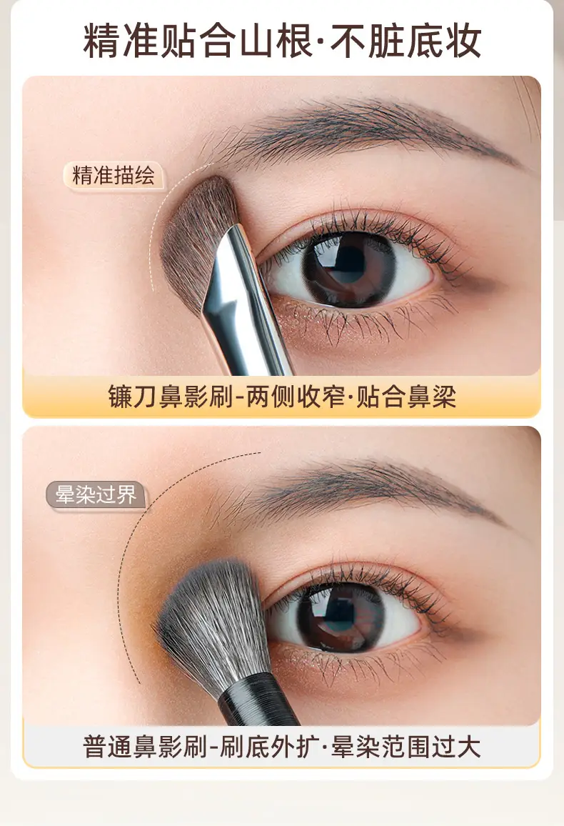 Cangzhou Small Sickle Nose Shadow Brush with Mountain Root Halo Dye — feature 10