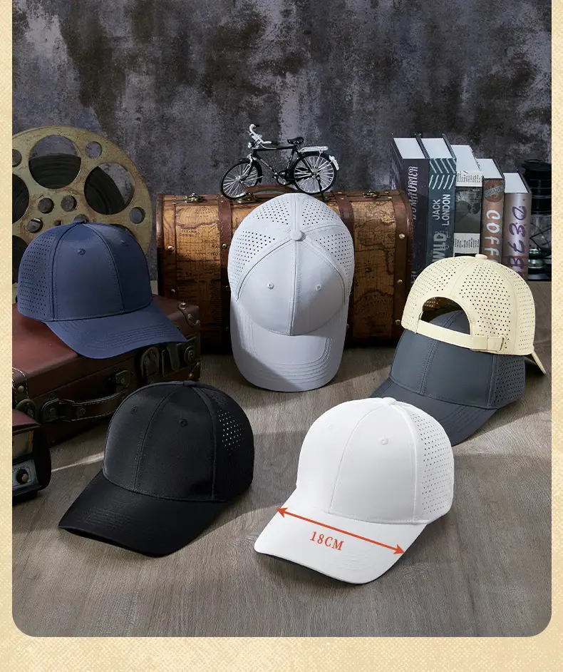 Men Sunscreen Cap Water Repellent Quick Dry Light Gray — feature 11