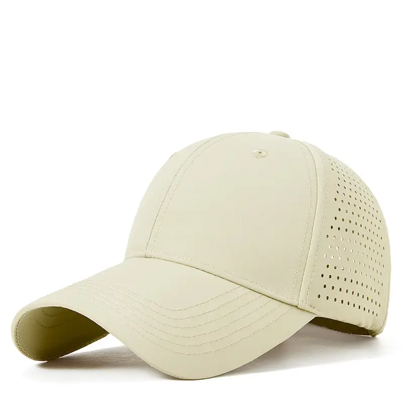 Men Sunscreen Cap Water Repellent Quick Dry Light Gray - Image 4