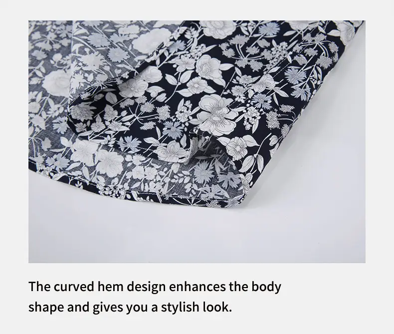 Men Printed Long Sleeve Shirt Spring Summer Cotton — feature 27