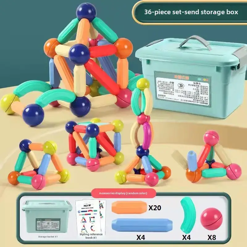 Magnetic Building Blocks for Kids Early Education Toy - Image 2