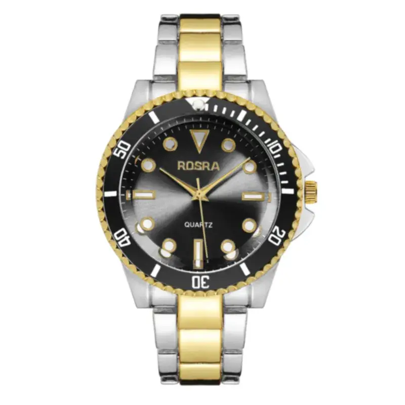 Men's Blue Dial Quartz Watch with Gold Bracelet - Image 12