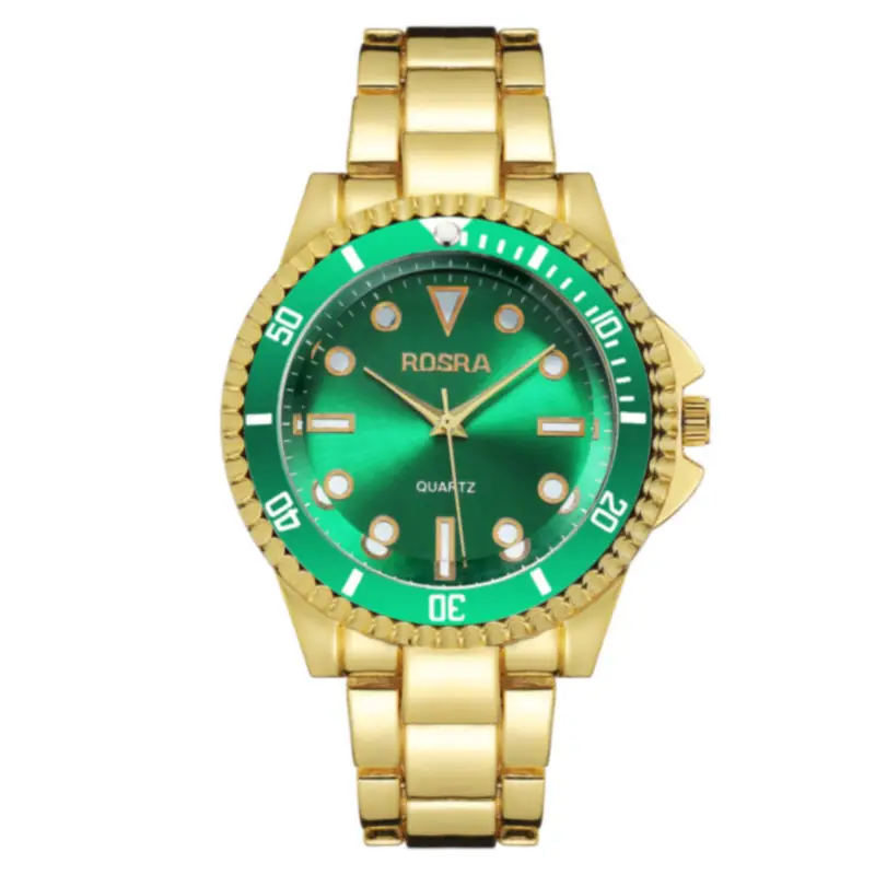 Men's Blue Dial Quartz Watch with Gold Bracelet — feature 4