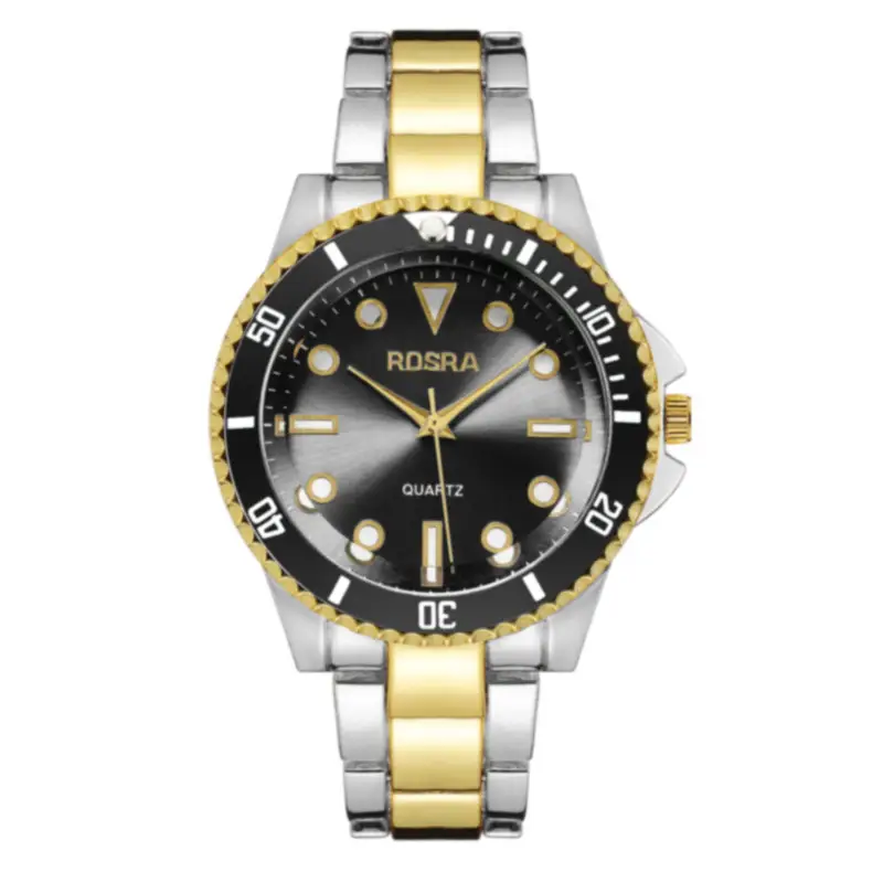 Men's Blue Dial Quartz Watch with Gold Bracelet — feature 7