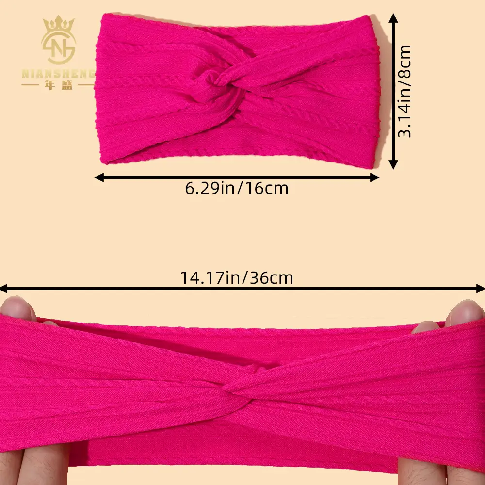 Light Blue Cross Headband for Women's Hair Accessories - Image 46