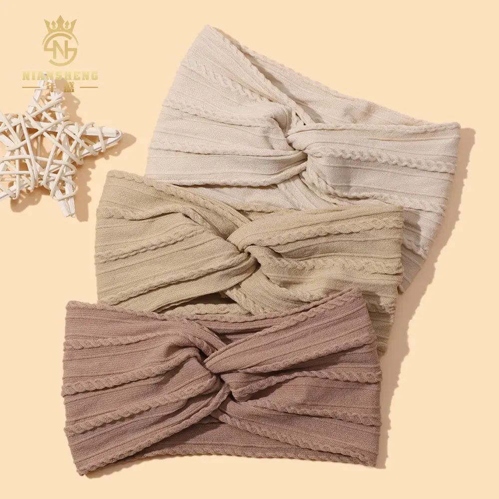 Light Blue Cross Headband for Women's Hair Accessories - Image 47