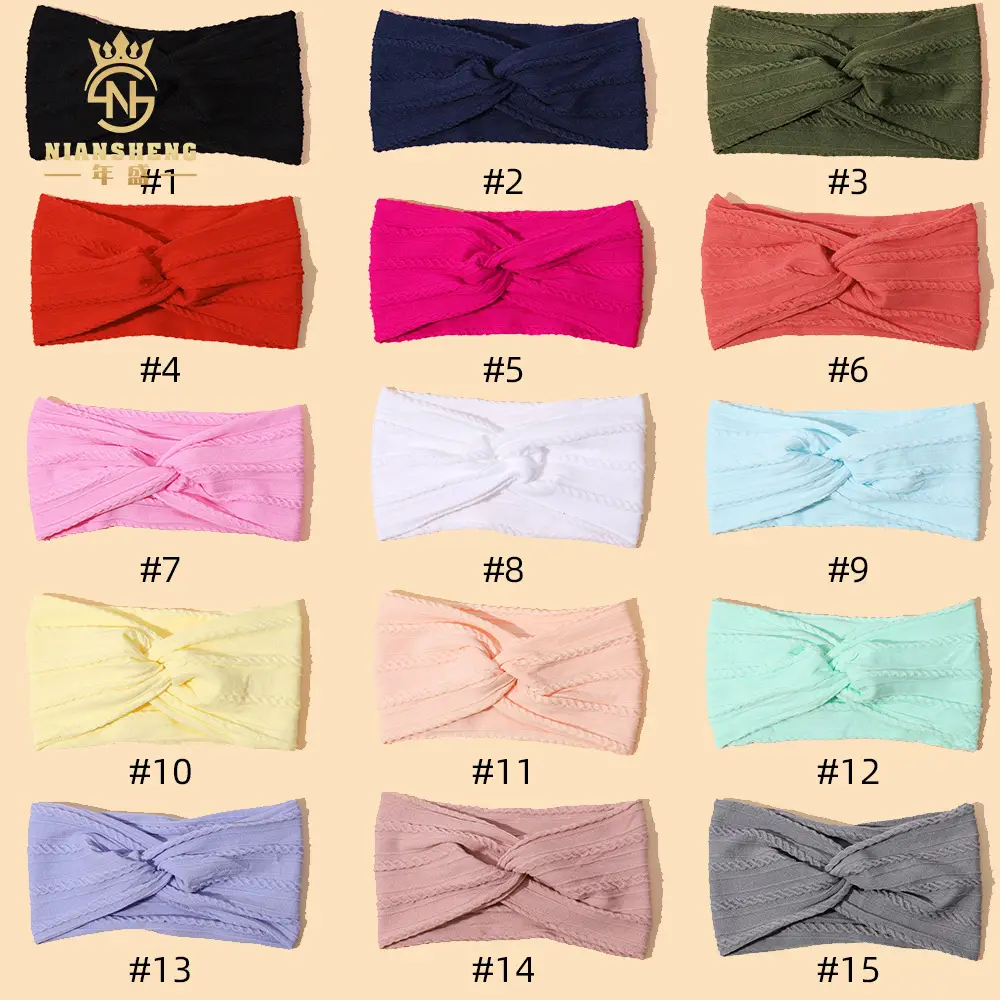 Light Blue Cross Headband for Women's Hair Accessories — feature 1