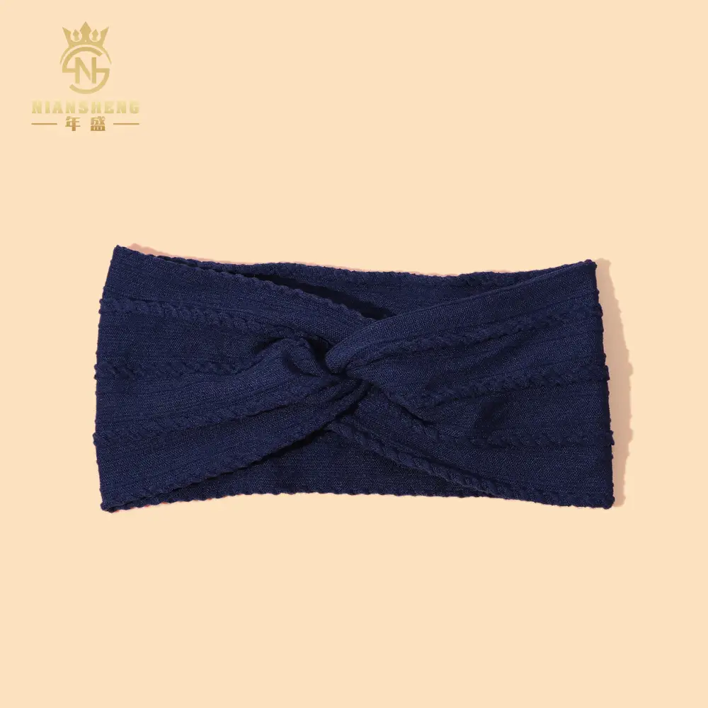 Light Blue Cross Headband for Women's Hair Accessories - Image 2