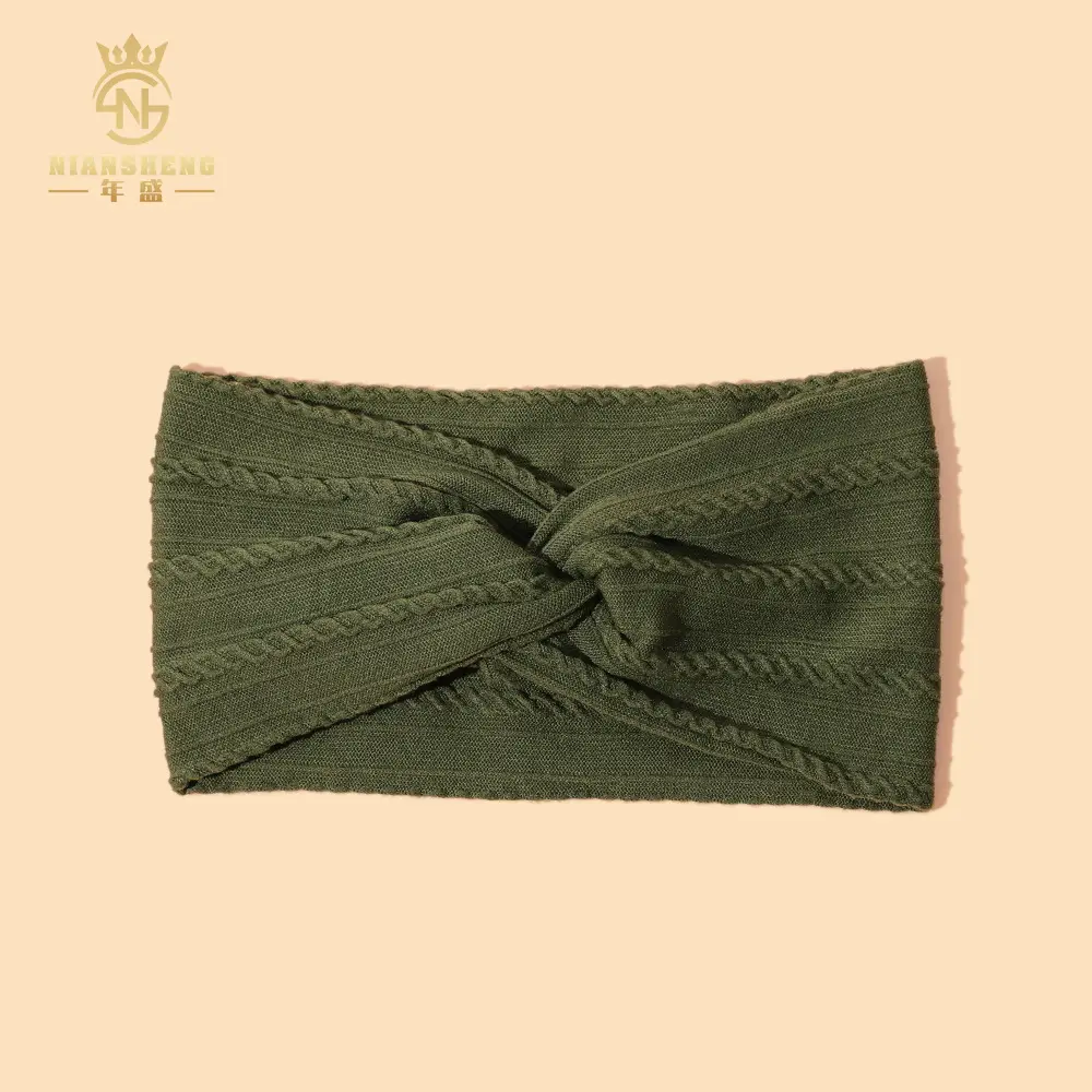 Light Blue Cross Headband for Women's Hair Accessories - Image 3