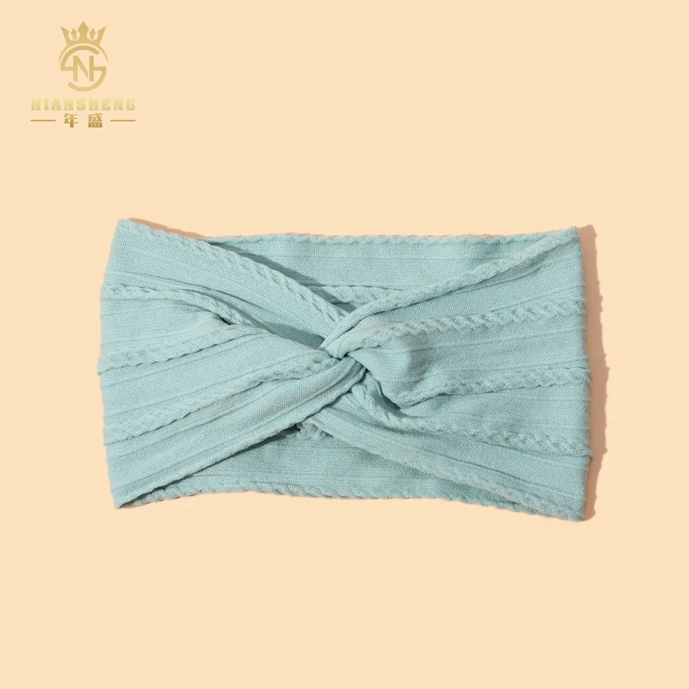 Light Blue Cross Headband for Women's Hair Accessories - Image 34