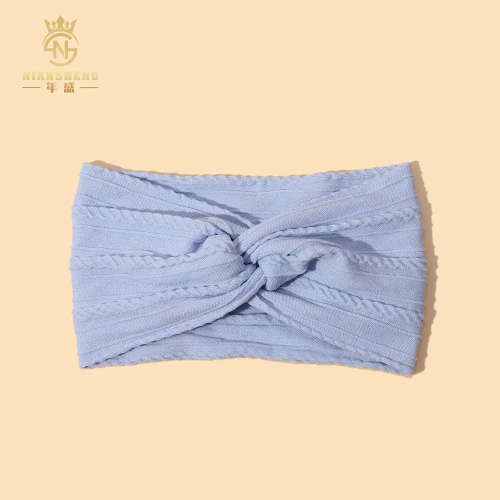 Light Blue Cross Headband for Women's Hair Accessories - Image 37