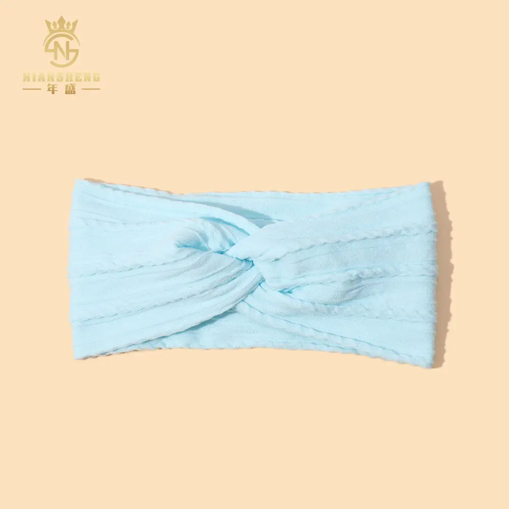Light Blue Cross Headband for Women's Hair Accessories - Image 9