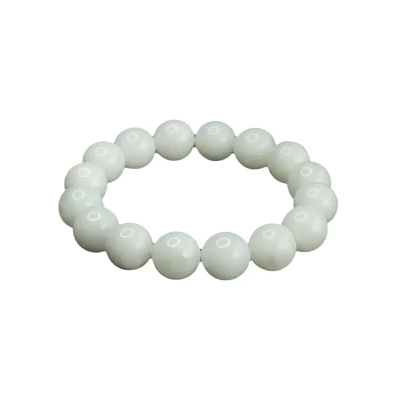Aiyu White Jade Bracelet for Men Women - Image 6