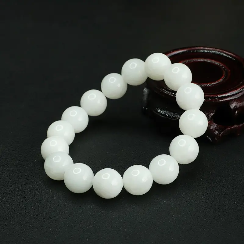 Aiyu White Jade Bracelet for Men Women — feature 3