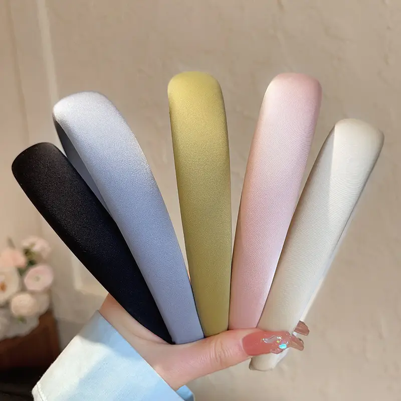 Satin Sponge Headband for Women 2025 New Summer Outing - Image 15