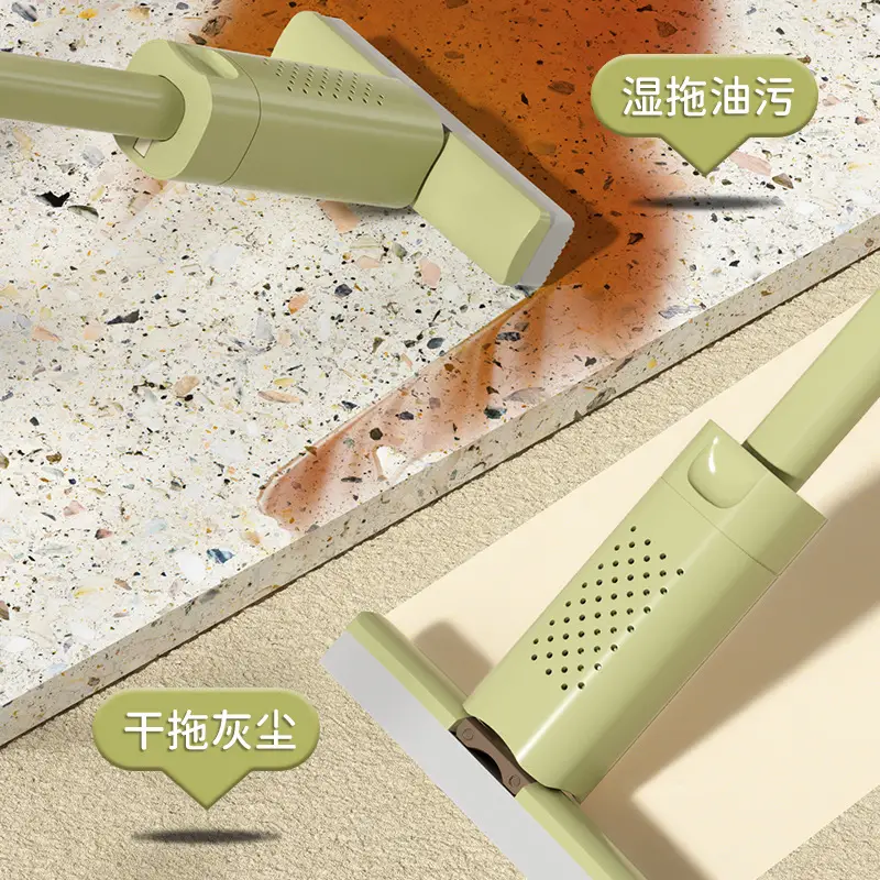 Source Factory Mini Sponge Mop, Hands-Free Washing, Foldable Absorbent Sponge Mop for Bathroom Countertops and Desktops