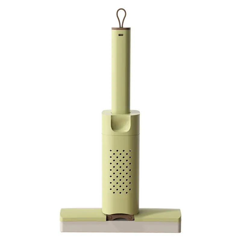 Source Factory Mini Sponge Mop, Hands-Free Washing, Foldable Absorbent Sponge Mop for Bathroom Countertops and Desktops