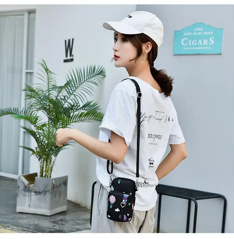 Women's Printed Hot Air Balloon Crossbody Bag — feature 18