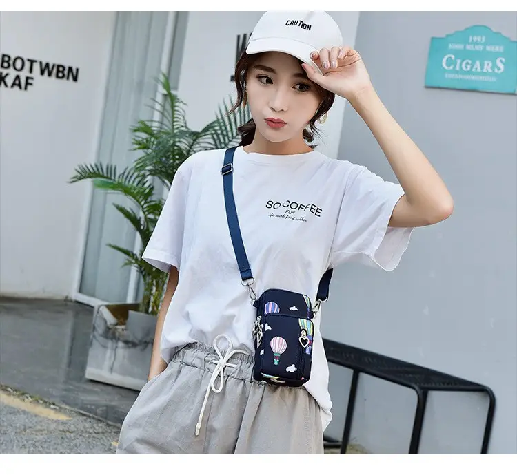 Women's Printed Hot Air Balloon Crossbody Bag — feature 23