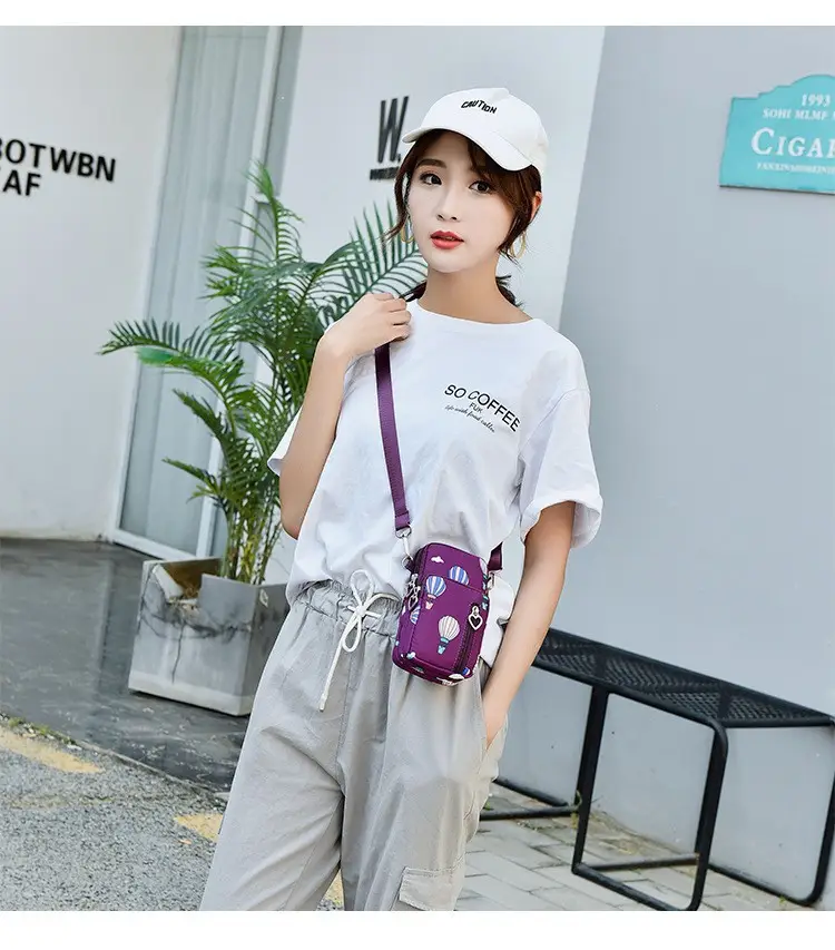 Women's Printed Hot Air Balloon Crossbody Bag — feature 25