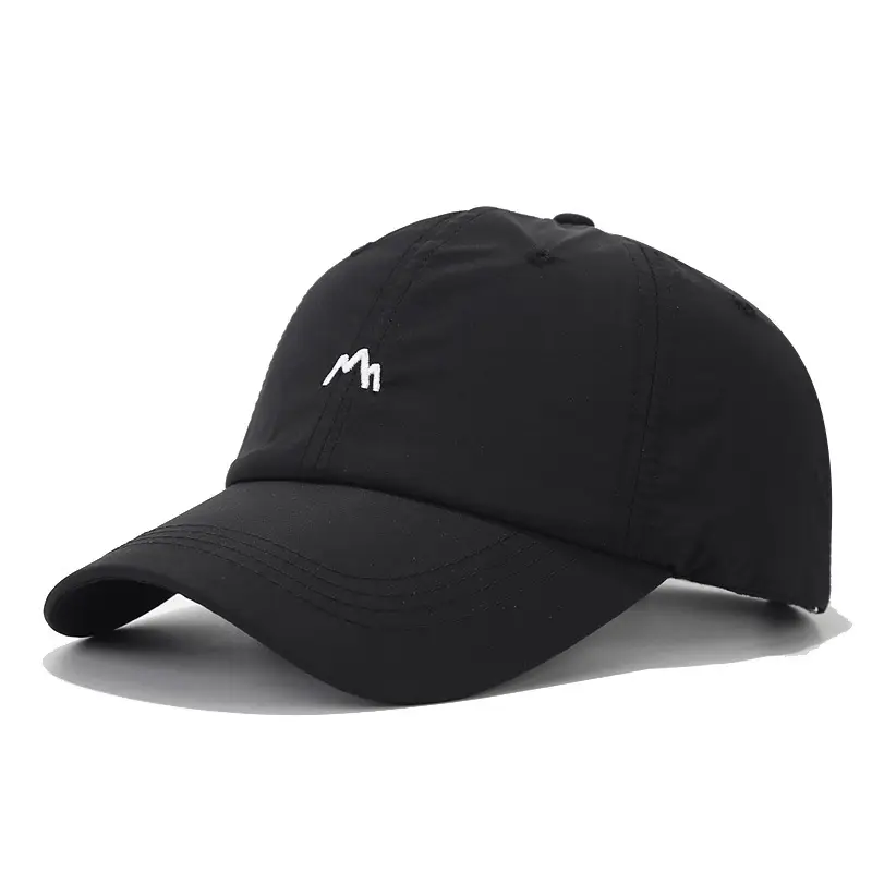 Quick-Drying Baseball Cap Black with Embroidery