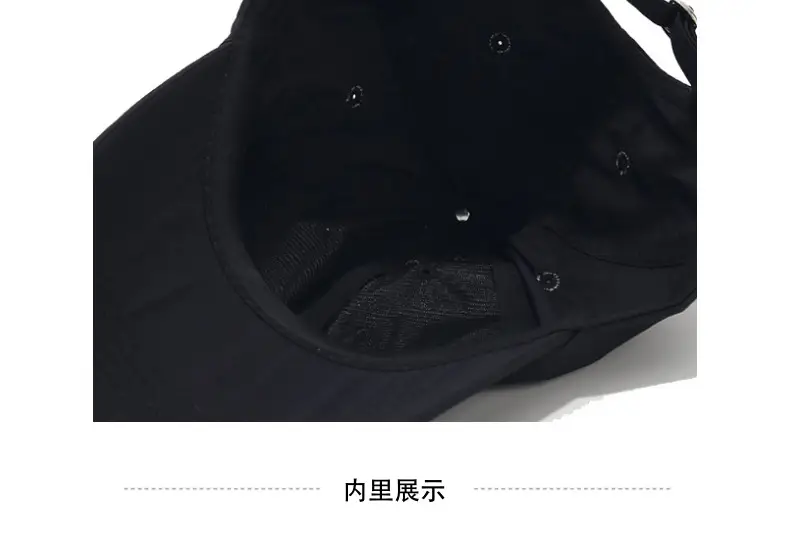 Quick-Drying Baseball Cap Black with Embroidery — feature 8