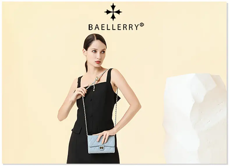 Women's Rhomboid Crossbody Bag Black Baellerry Korean Style — feature 13