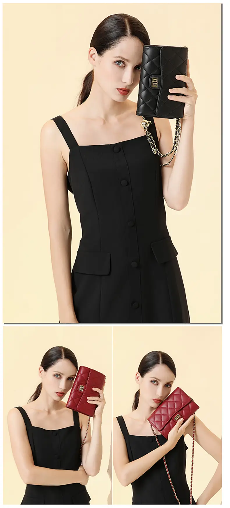Women's Rhomboid Crossbody Bag Black Baellerry Korean Style — feature 33