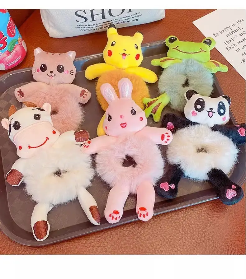 Cute Cartoon Plush Cow Hair Band for Kids — feature 13