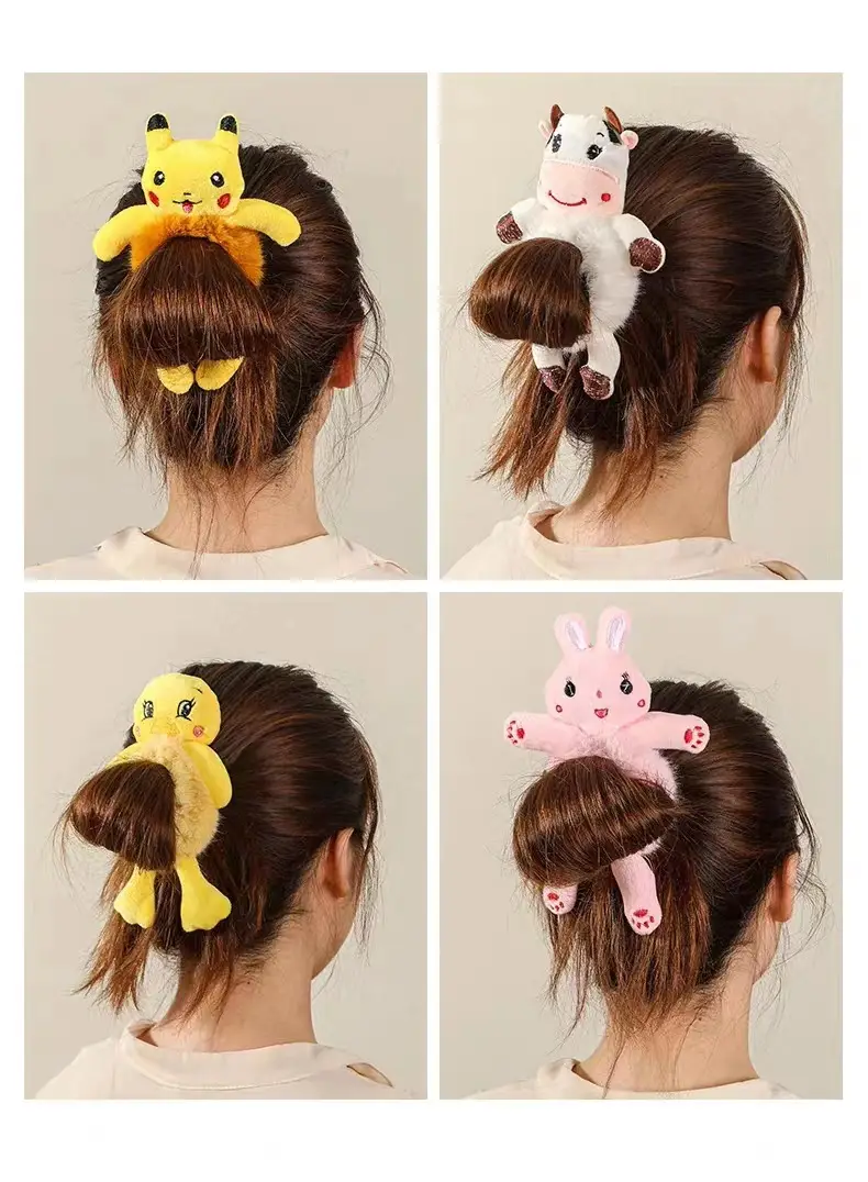 Cute Cartoon Plush Cow Hair Band for Kids — feature 7