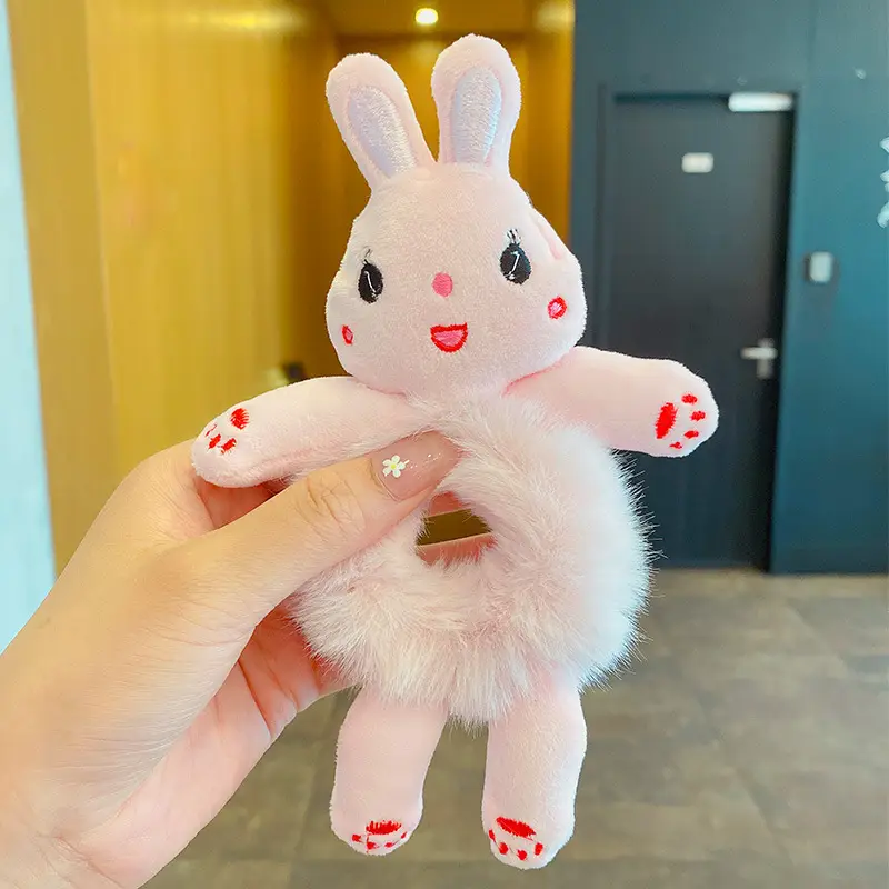 Cute Cartoon Plush Cow Hair Band for Kids