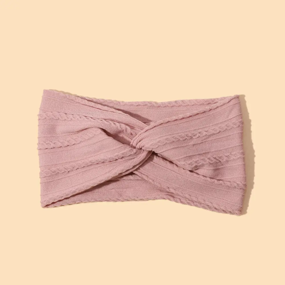 Green Cross Knot Headband for Baby Girls Nylon Elastic Wide Hairband - Image 14