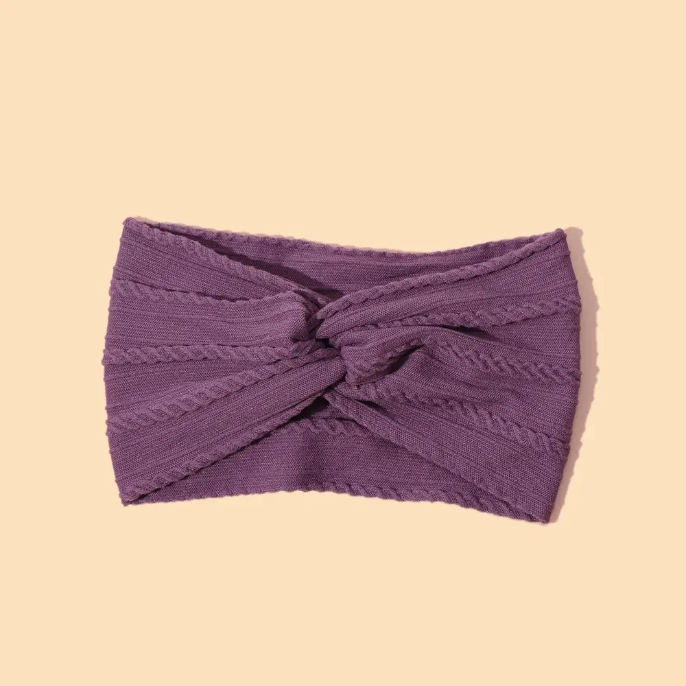 Green Cross Knot Headband for Baby Girls Nylon Elastic Wide Hairband - Image 20