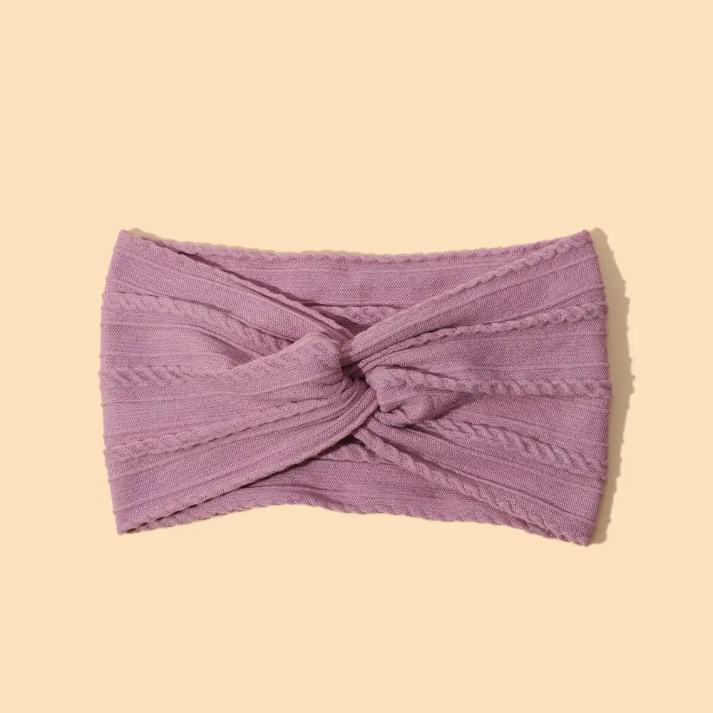 Green Cross Knot Headband for Baby Girls Nylon Elastic Wide Hairband - Image 21