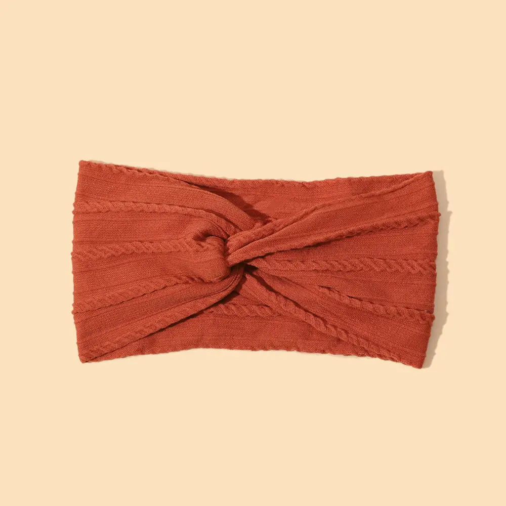 Green Cross Knot Headband for Baby Girls Nylon Elastic Wide Hairband - Image 24