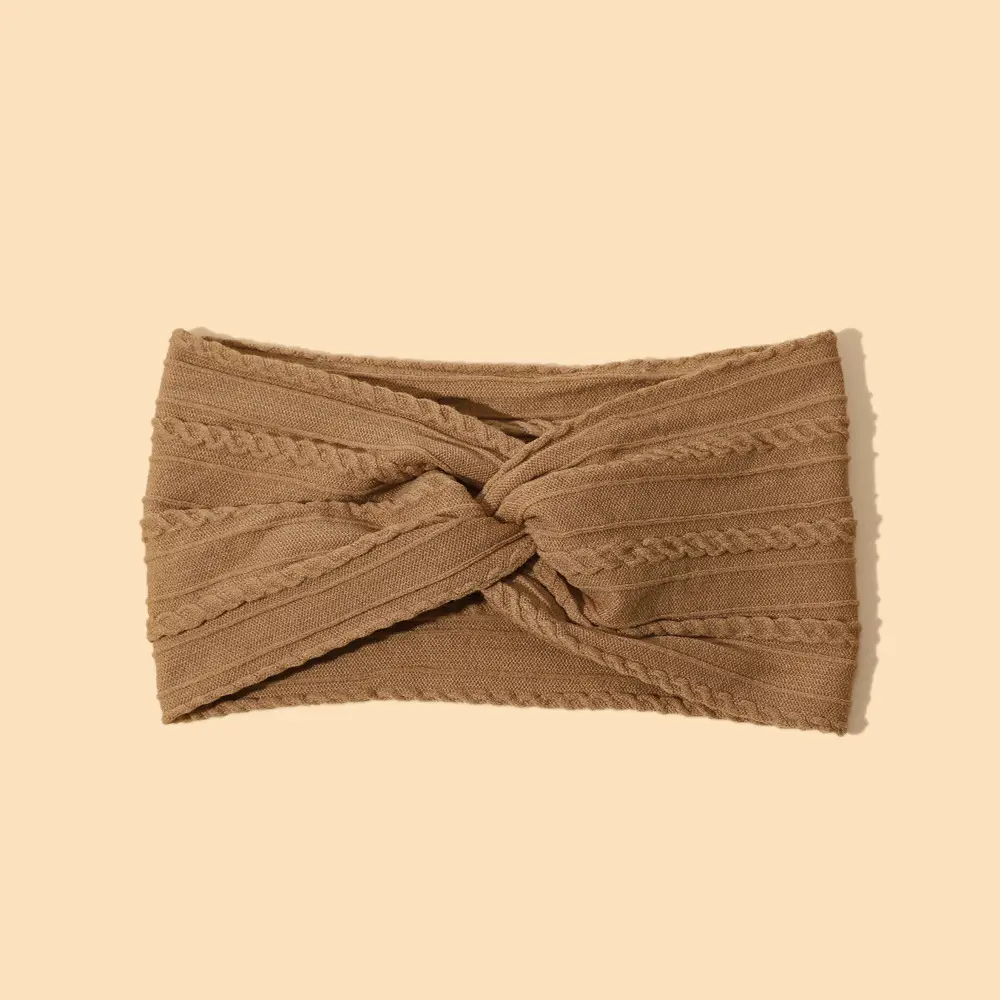 Green Cross Knot Headband for Baby Girls Nylon Elastic Wide Hairband - Image 29