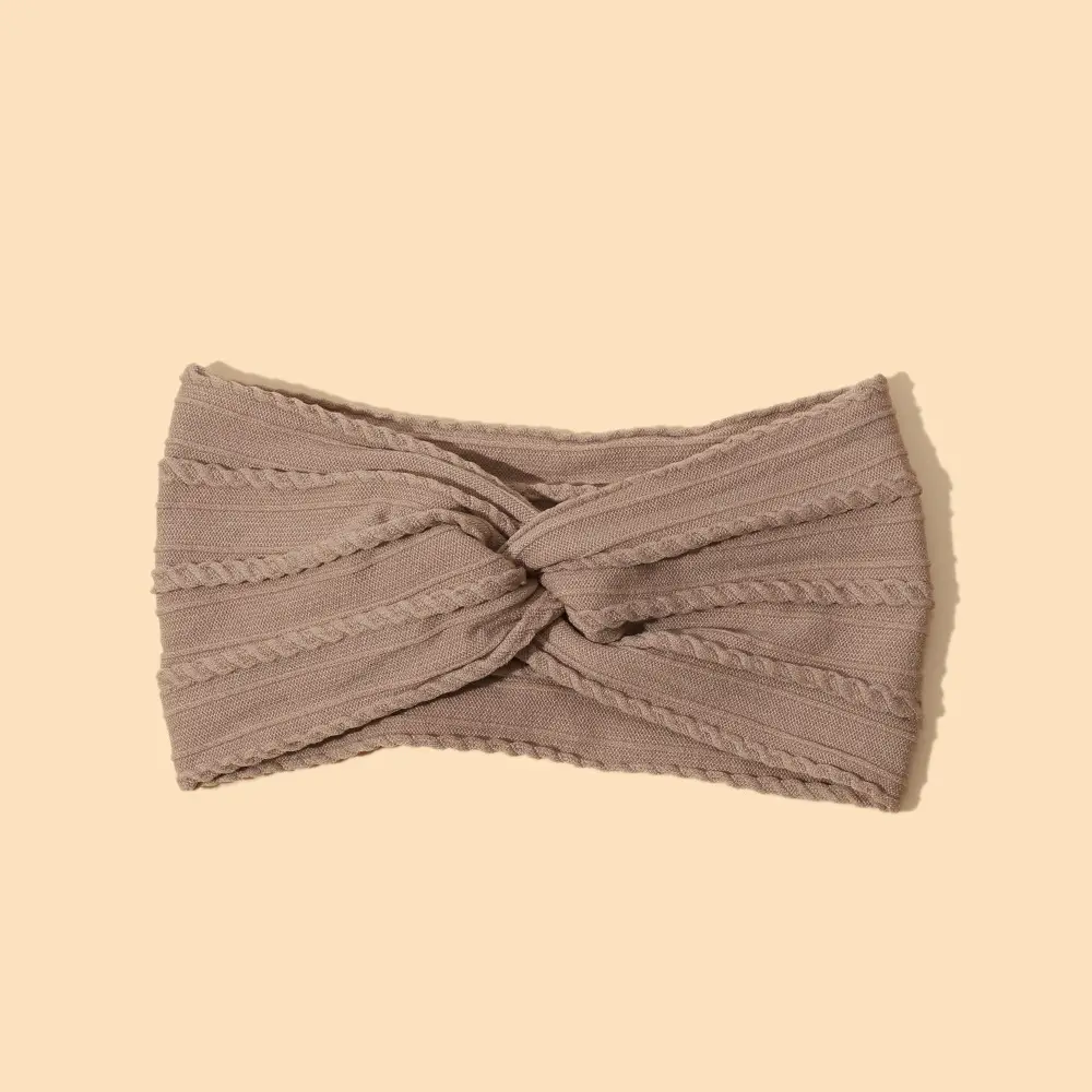 Green Cross Knot Headband for Baby Girls Nylon Elastic Wide Hairband - Image 30