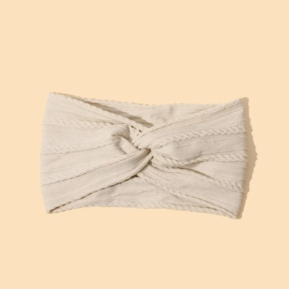 Green Cross Knot Headband for Baby Girls Nylon Elastic Wide Hairband - Image 31