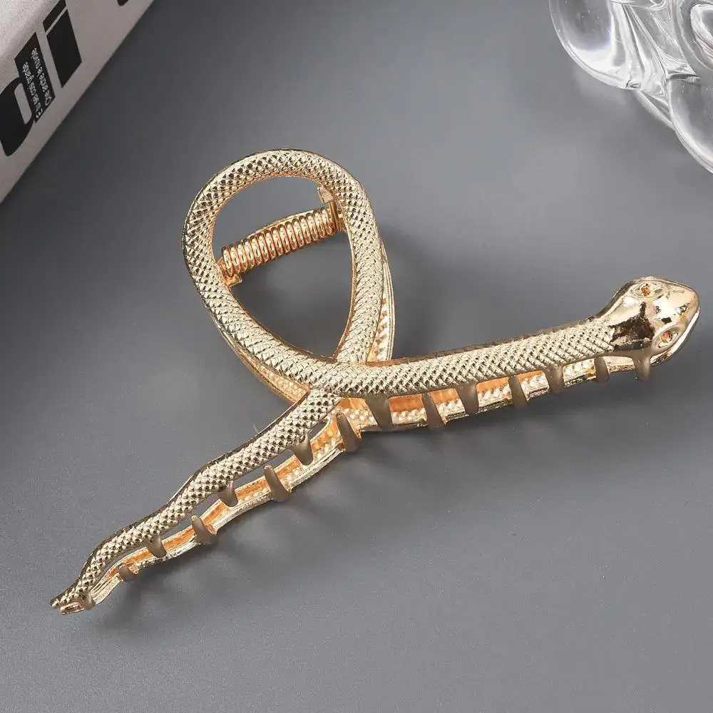Pearl Hairpin Women's Back of Head Cyber Celebrity Large Hair Scratch Shark Clip Leopard Scratch Metal Hairpin Headwear - Image 38