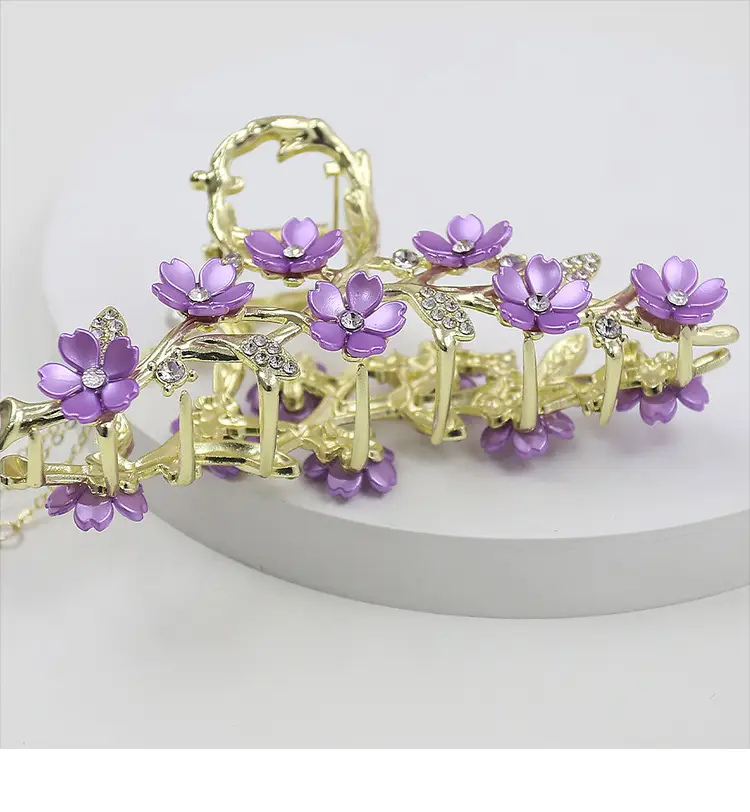 Cherry Blossom Hairpin for Women Elegant Tassel Style — feature 19
