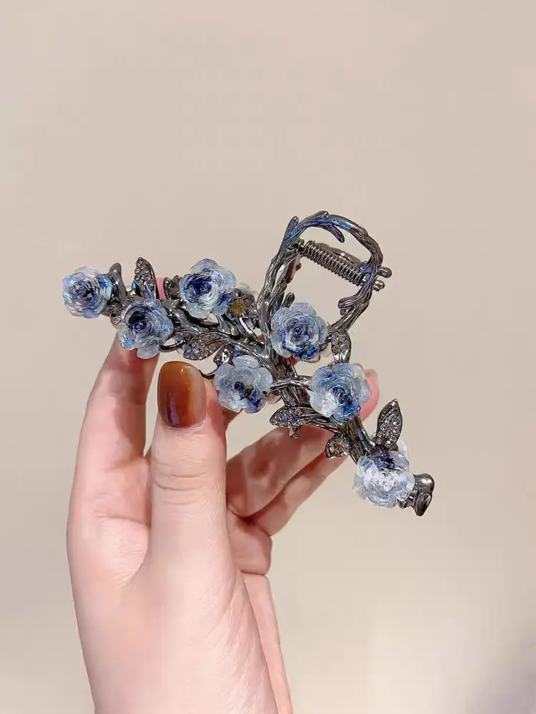 Cherry Blossom Hairpin for Women Elegant Tassel Style