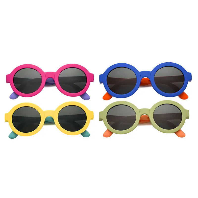 Children's Pink Silicone Sunglasses Ultra Lightweight Portable - Image 7