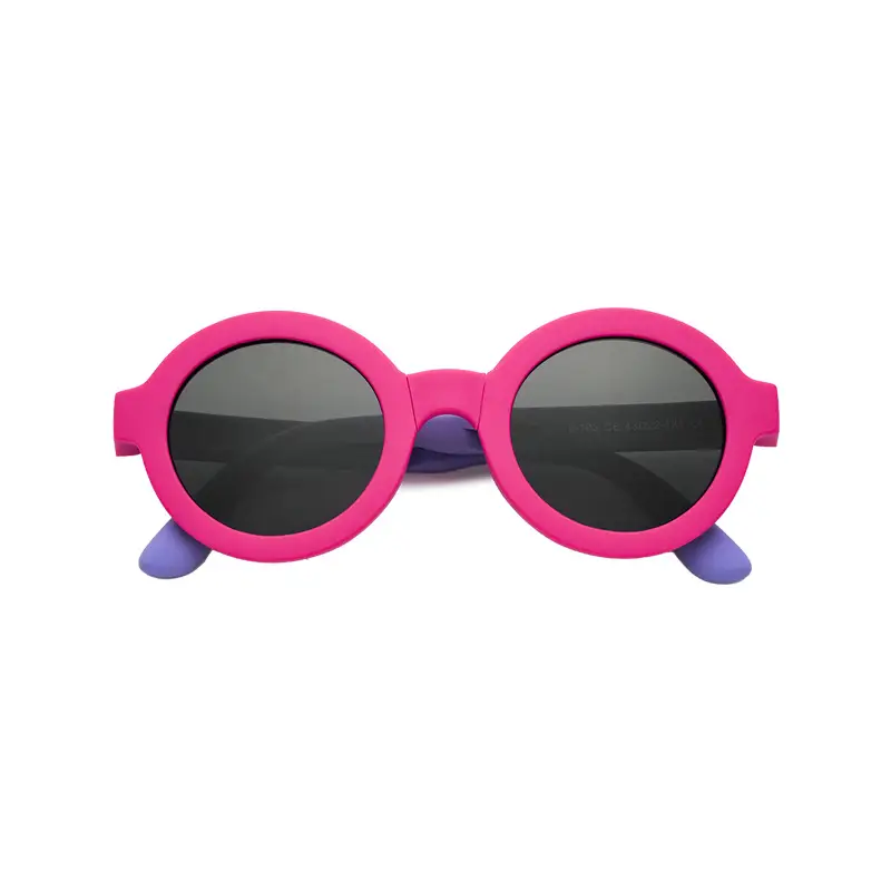 Children's Pink Silicone Sunglasses Ultra Lightweight Portable