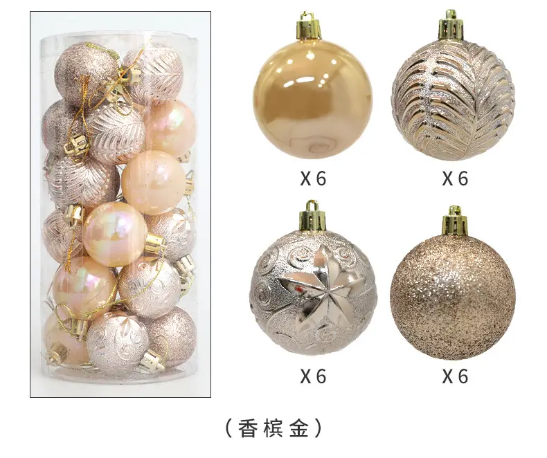 Christmas Ball Decor 4cm6cm8cm Painted Plastic Green — feature 11