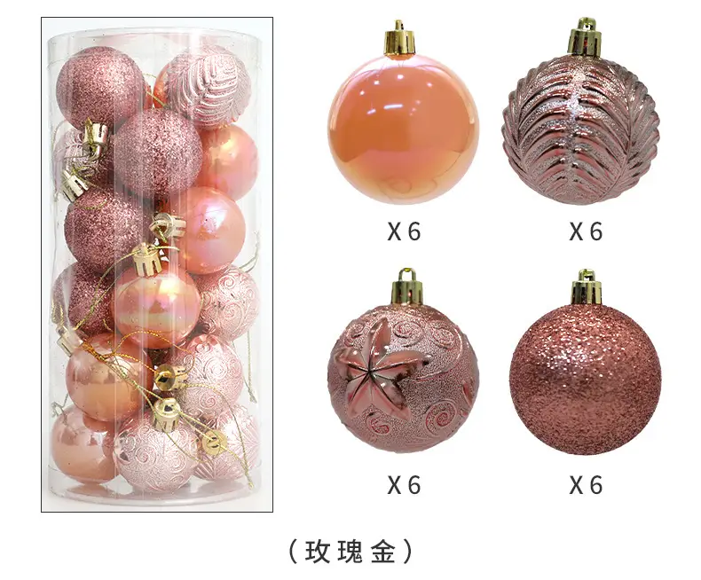 Christmas Ball Decor 4cm6cm8cm Painted Plastic Green — feature 9