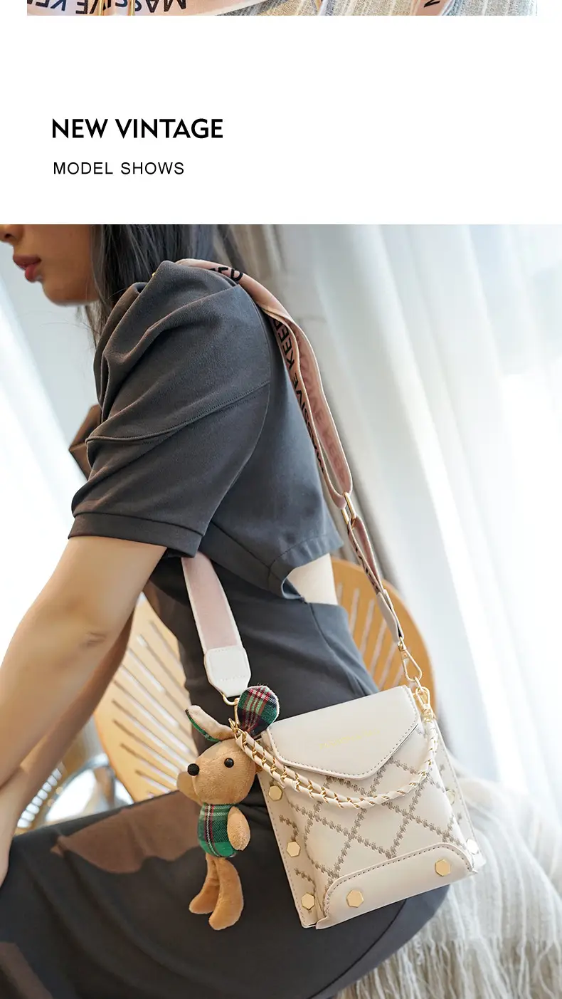 Bags for Women 2025 K-Style New High-End Pu Single Shoulder Crossbody Bag Mobile Phone Bag Versatile Mini Square Bag for Women — feature 12
