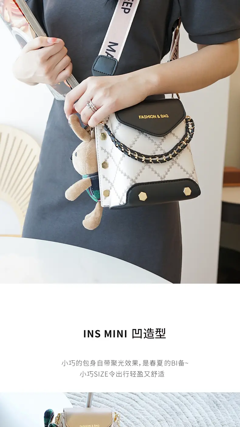 Bags for Women 2025 K-Style New High-End Pu Single Shoulder Crossbody Bag Mobile Phone Bag Versatile Mini Square Bag for Women — feature 9