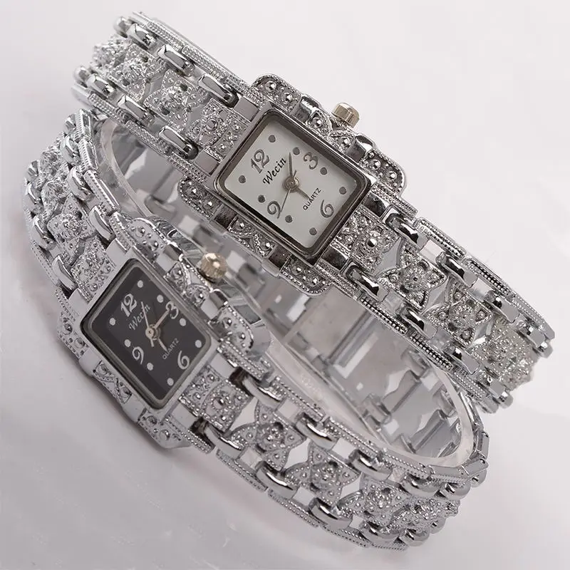 High-End Women's Rhinestone Bracelet Watches Set — feature 2