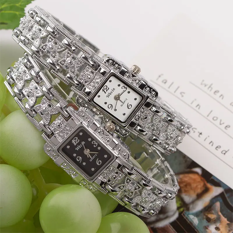High-End Women's Rhinestone Bracelet Watches Set — feature 7