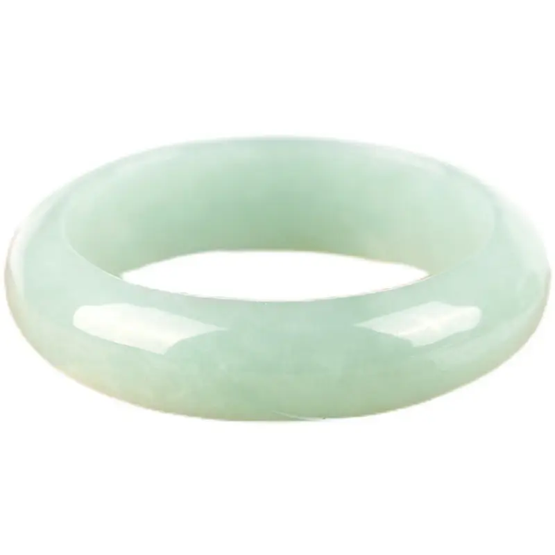 Jadeite Ice Green Natural Ice Green Glutinous Ring - Image 6